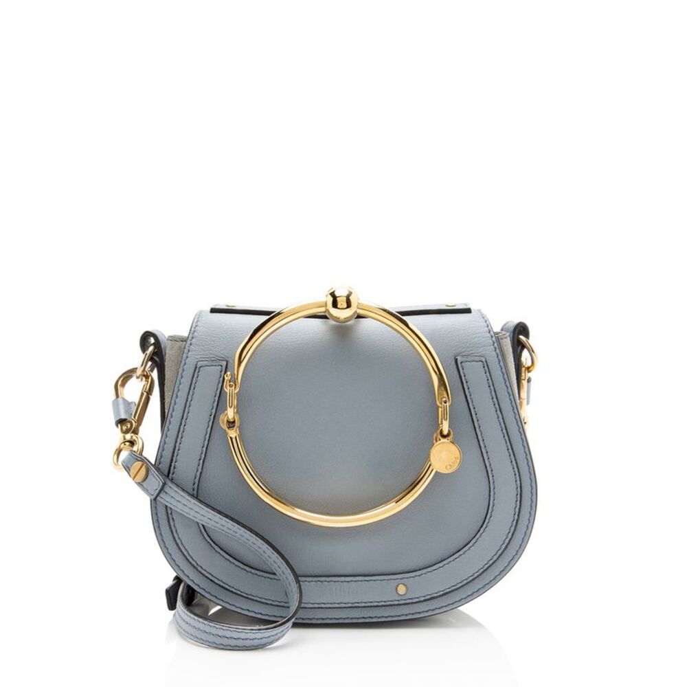 Chloe Calfskin Suede Nile Small Bracelet Bag